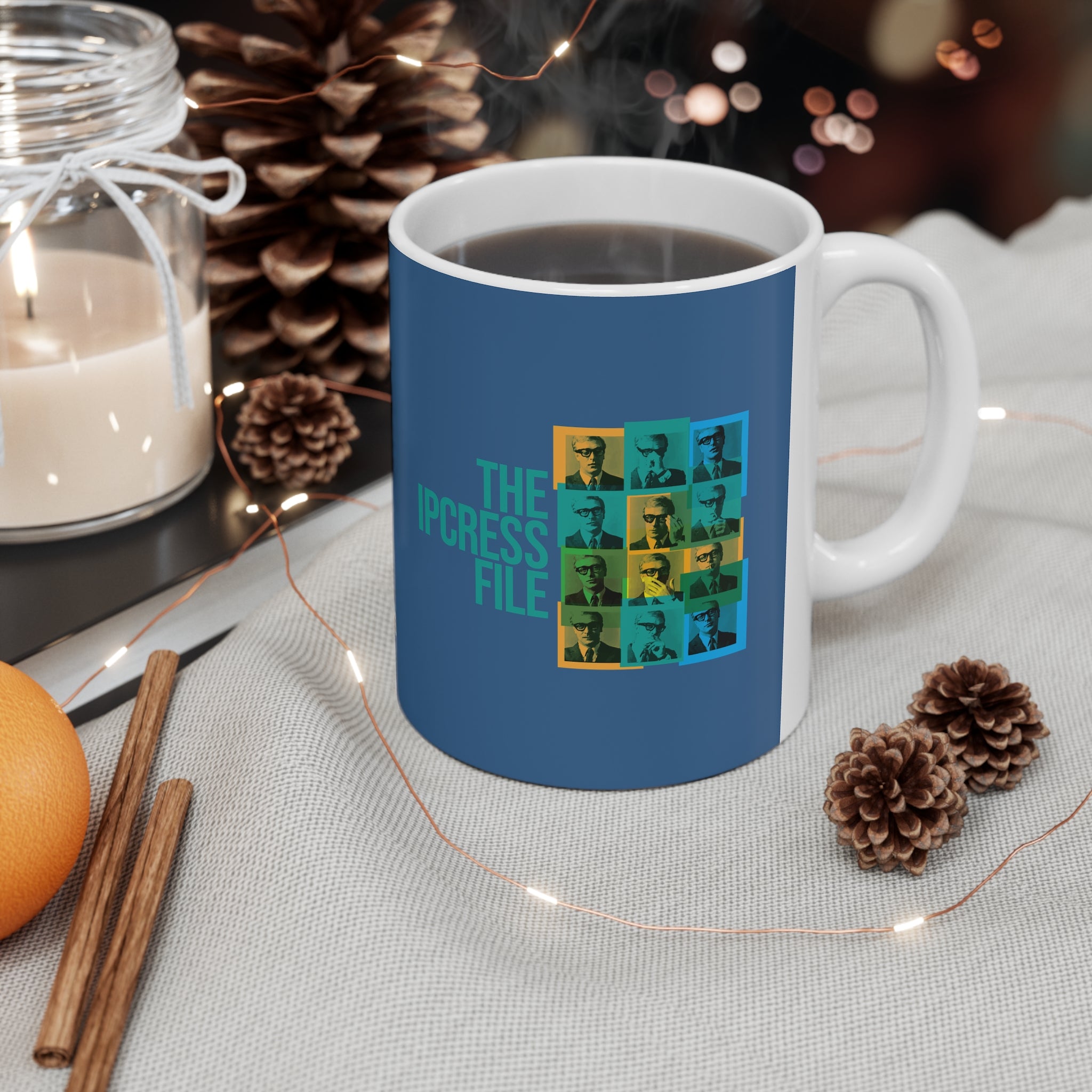 The Ipcress File Ceramic Mug | Retro 1960s Spy Film Pop Art Coffee Cup