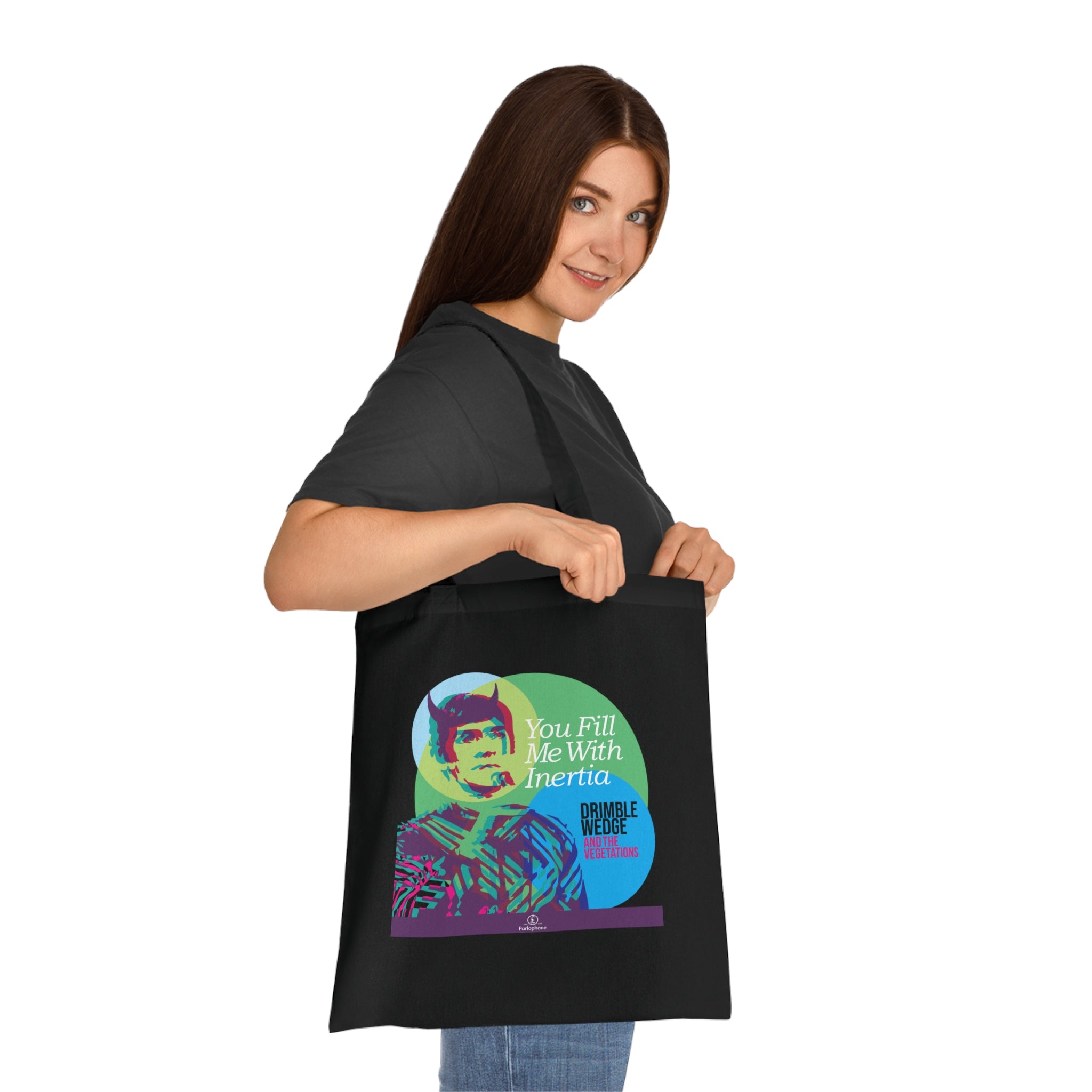 Drimble Wedge and the Vegetations Tote Bag — 'You Fill Me With Inertia'