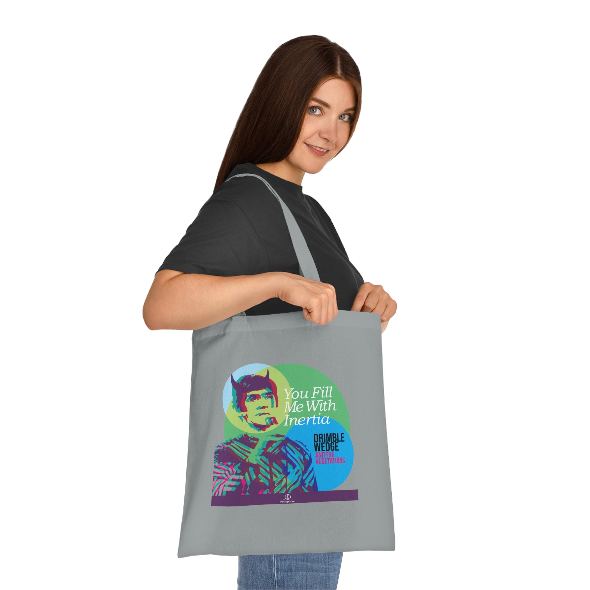 Drimble Wedge and the Vegetations Tote Bag — 'You Fill Me With Inertia'