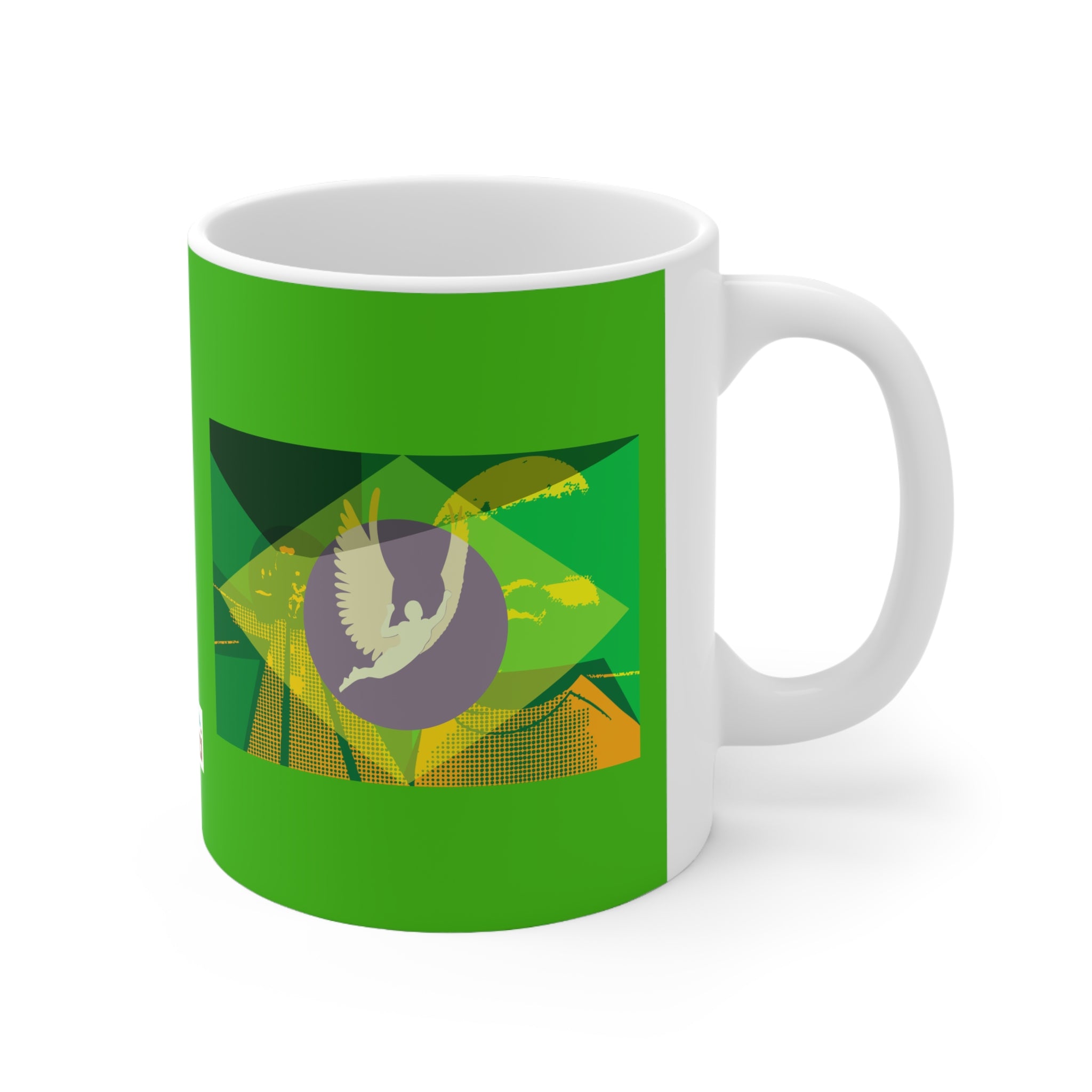 Brazil (1985 movie) - Brazilian Flag Design - Ceramic Coffee Cups, 11oz, 15oz