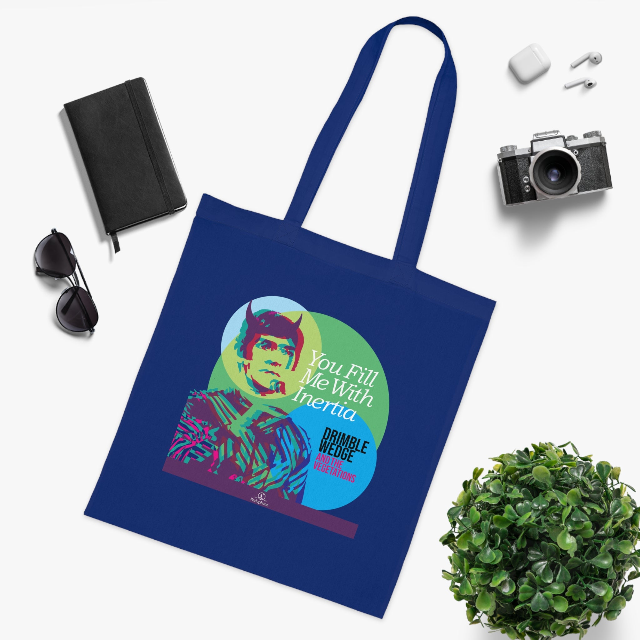 Drimble Wedge and the Vegetations Tote Bag — 'You Fill Me With Inertia'
