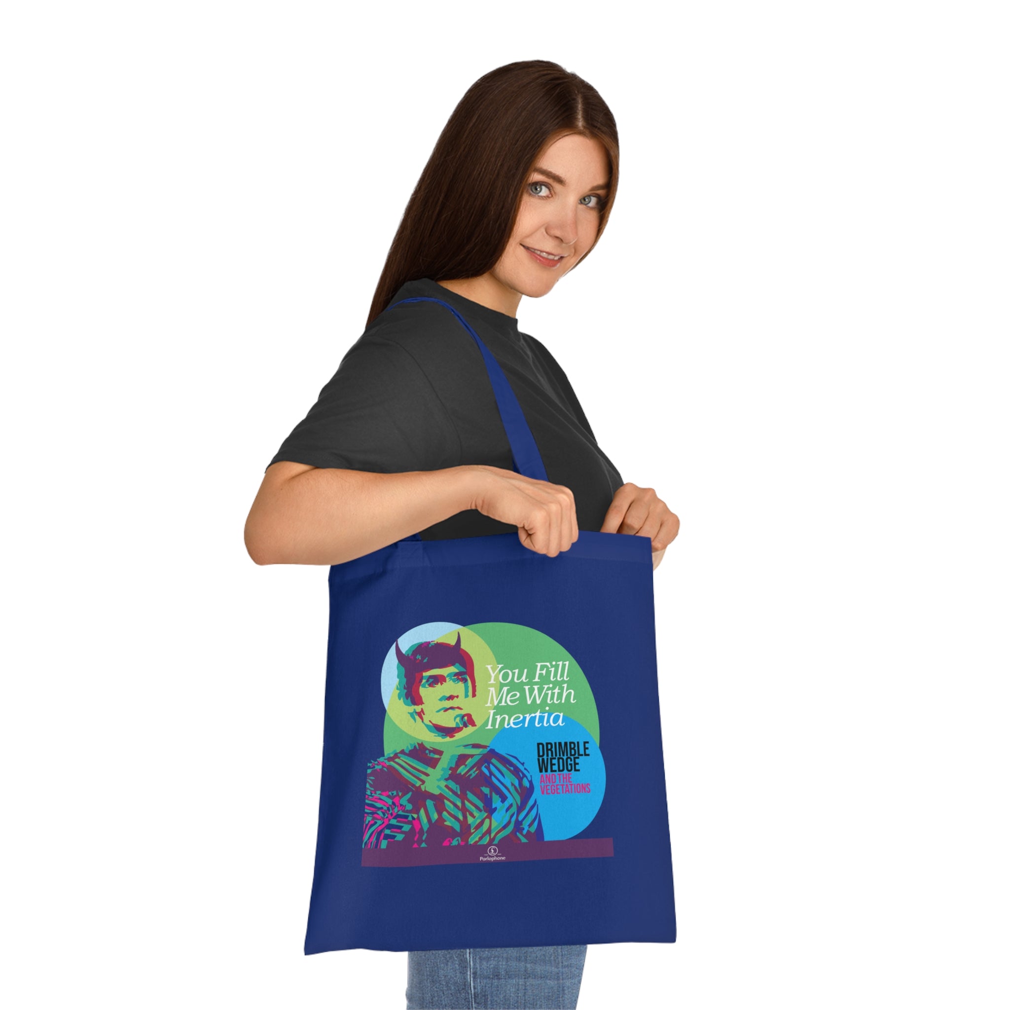 Drimble Wedge and the Vegetations Tote Bag — 'You Fill Me With Inertia'