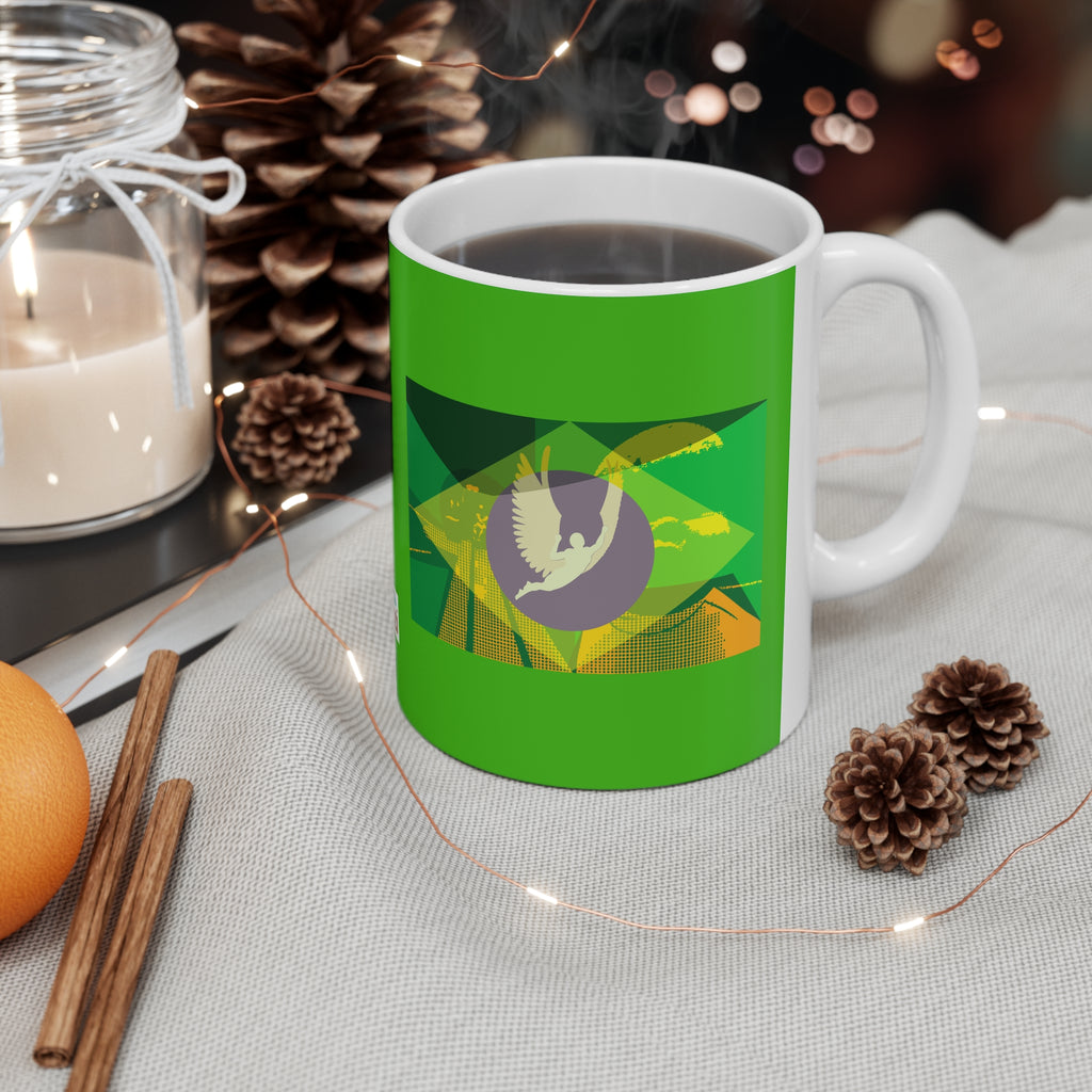 Brazil (1985 movie) - Brazilian Flag Design - Ceramic Coffee Cups, 11oz, 15oz